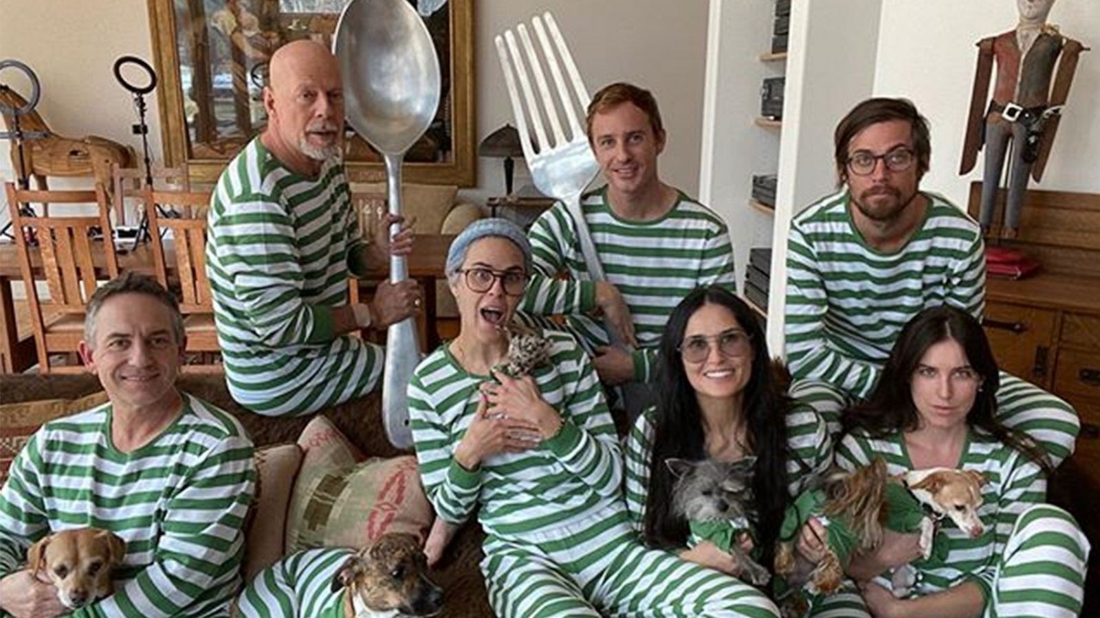 Bruce Willis and Demi Moore