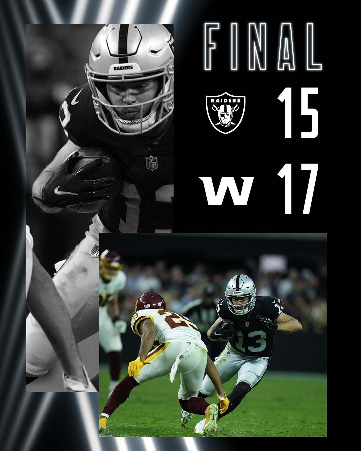 The Bad: The Las Vegas Raiders go 2/8 on third down