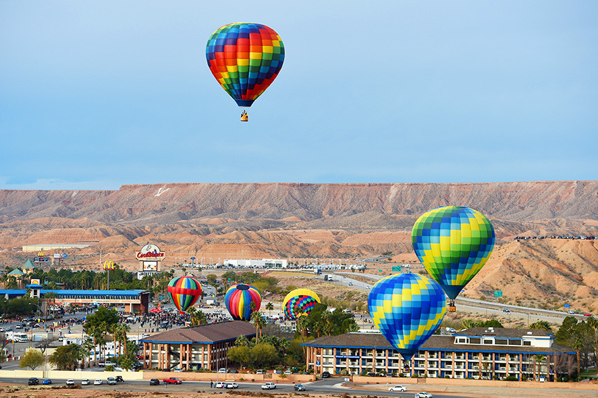 Enjoy the outdoors and look at  hot air ballons
