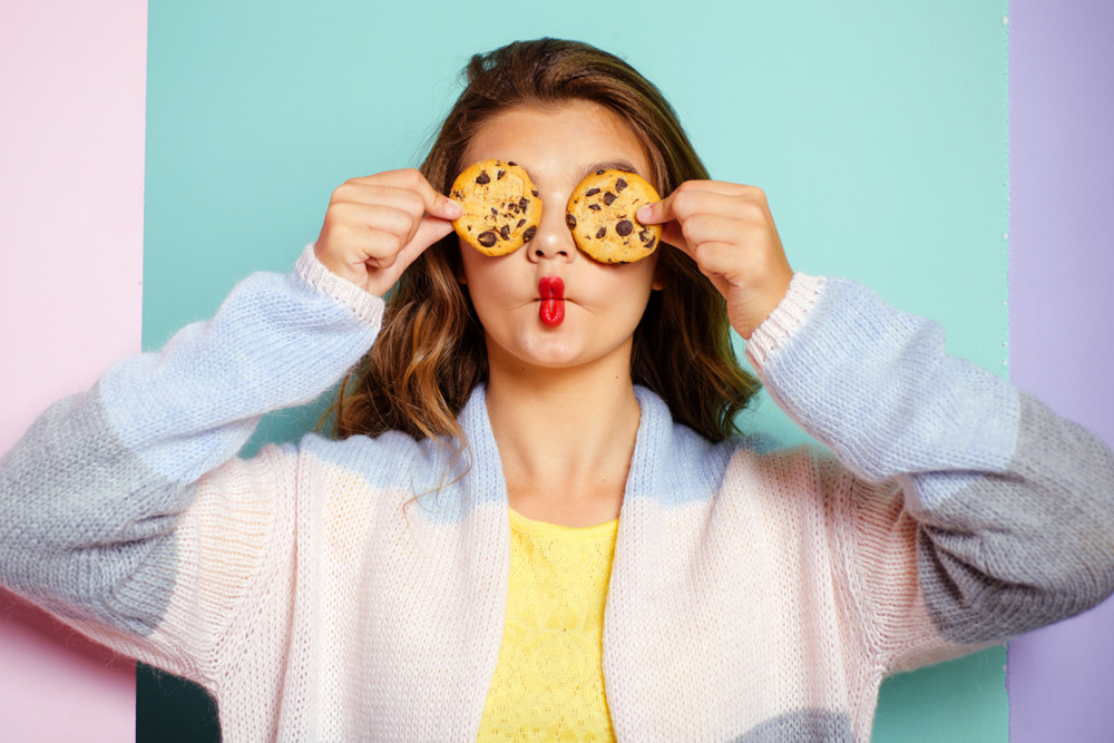 Try to win a cookie-eating contest